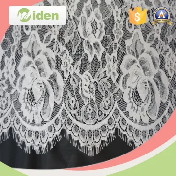 Eyelash Lace Fabrics Wholesale Thick Nylon Fabric for Underwear