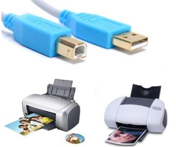 Blue 1.5m 30awg / 28awg Canon Printer Usb Cable With Tinned Copper Conductor