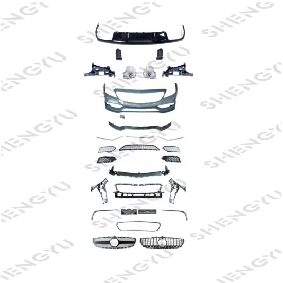 Upgrade Car Bumpers with Rear Lip Exhaust Pipes for Mercedes-Benz CLS W218 (2015-2018) CLS63 AMG