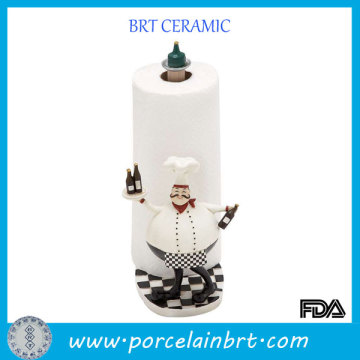 Great design chef holding wines kitchen paper towel holder