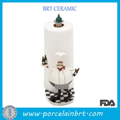 Great design chef holding wines kitchen paper towel holder