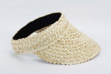 SS24 new wheat straw visor hat