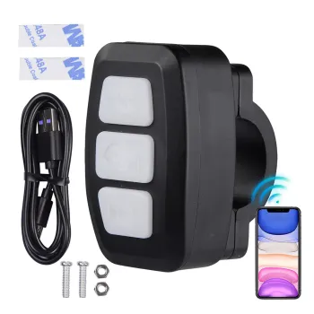 Wireless Bluetooth Button Remote for MP3 Playback on Android & iOS Devices