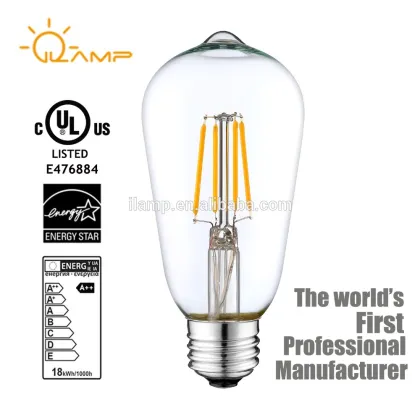ilamptech Vintage Style LED Feit Electric Vintage Style Edison Filament Light Bulbs E26/E27 AC110V-240V 60-80LM