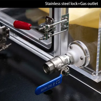 Customizable KRC Acrylic Lab Glove Box for Inert Gas Operations and Lithium Battery Testing
