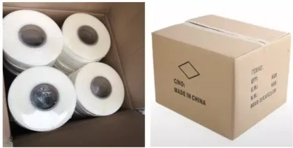 Customized White Tyvek Cotton Ribbon With Paper Print