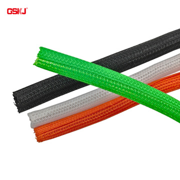 Braided self-closing wrap para sa pamamahala ng cable