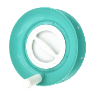 Empty Plastic Fishing Line Spool with Hand Caster