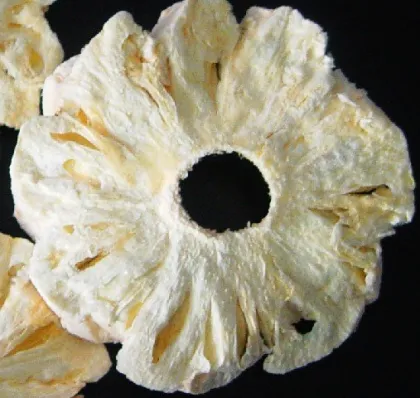 Dried fruit of yellow peach strips