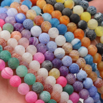 Wholesale loose gemstone bead natural weathering agate beads for jewelry making