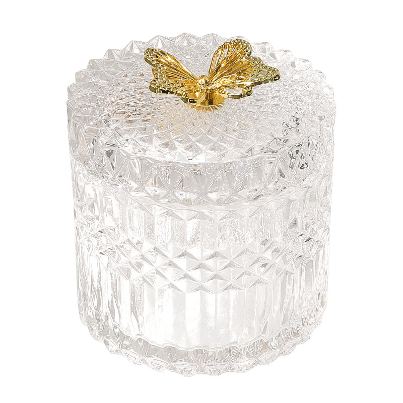 Chic Butterfly Glass Candle Holder Jars