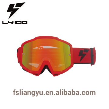 Ly 100 Ayna Kırmızı Lens Yarışı Motokros MX Motocycle Goggle Dişli