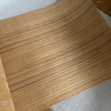 Natural Genuine Thai Teak Wood Veneer Slice for Furniture about 26cm x 2.5 Meters 0.25mm Brown Q/C