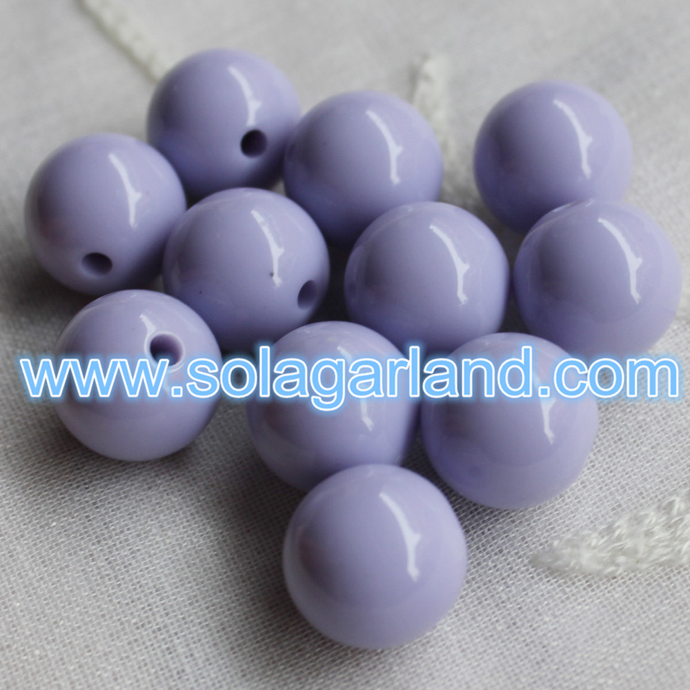 Round Loose Beads With Half Drilled Hole