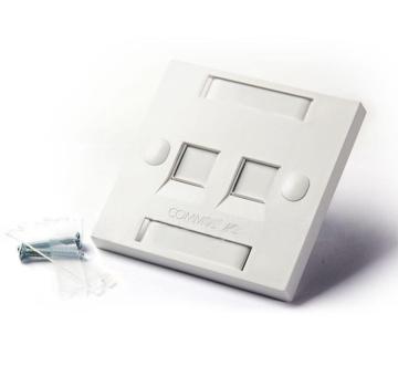 AMP Dual Port Facplate 760245389 Netzwerkpanel Computer Socket Panel