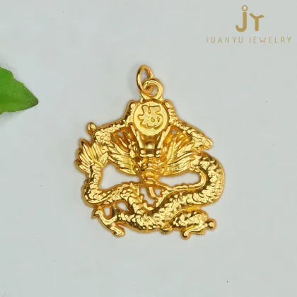 Wholesale Dragon and Phoenix Shape Crystal Pendants: Chinese Zodiac Necklace Accessories