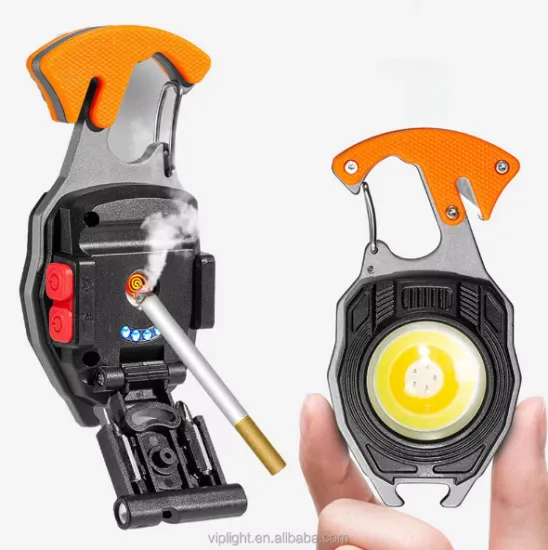 Ultra Bright Rechargeable COB Torch LED Keychain Flashlight with Magnet and Bottle Opener