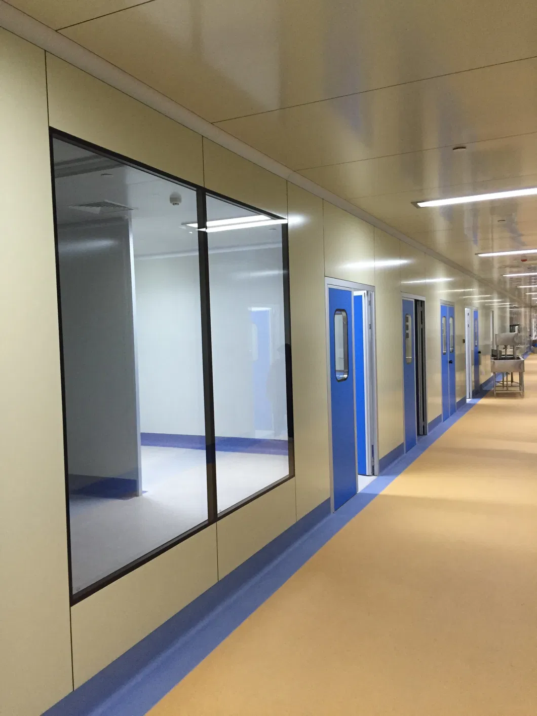 Fenêtre en acier en verre pour salle propre pharmaceutique avec certification CE