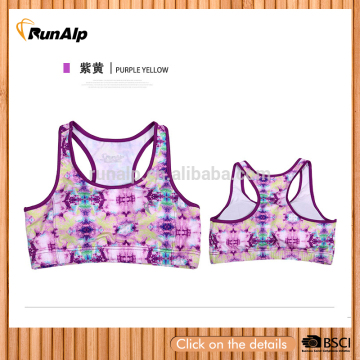ladies yoga bra with sublimation printing