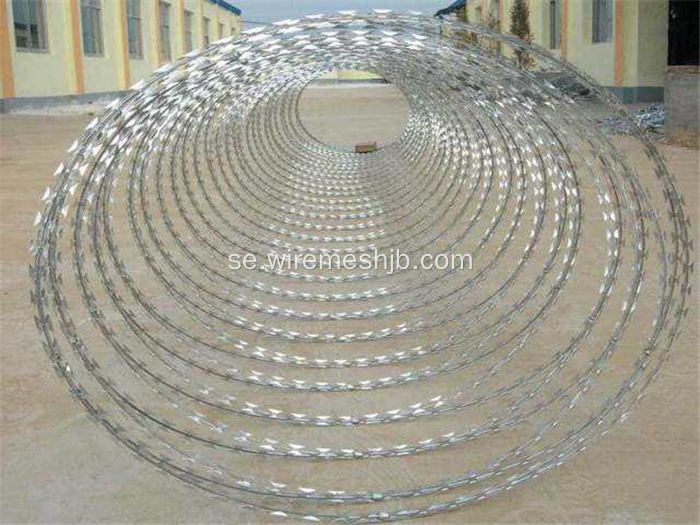 Hot-dip galvaniserad Concertina Razor Wire