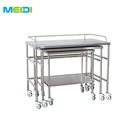 Hospital Furniture Stainless Steel Medical Instrument Cart