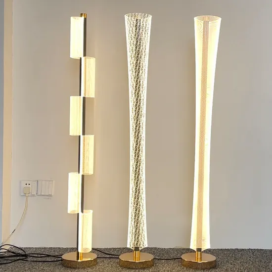 Minimalist Vertical Bedroom LED Acrylic Floor Lamp for Living Room Decor