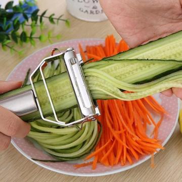 High Quality Stainless Steel Potato Cucumber Carrot Grater Julienne Peeler Vegetables Fruit Peeler Double Planing Grater Tools