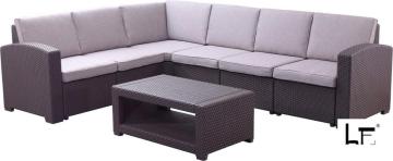 modern PP synthetic rattan wicker sofa