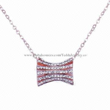Fashion jewelry, made of alloy and crystal stones, OEM orders are welcome