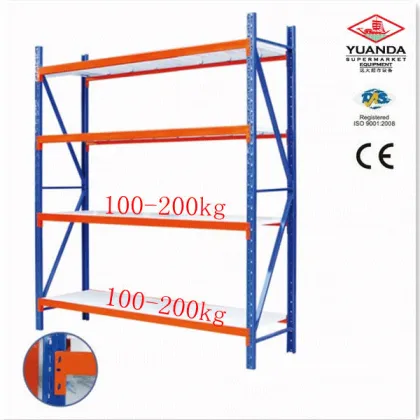 Metal warehouse storage grocery store racks