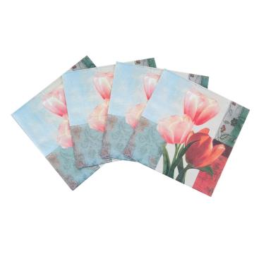 Disposable decorative paper napkin