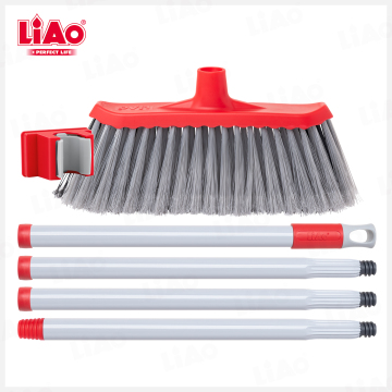 LiAo 120cm Pole 25cm Broom with Holder