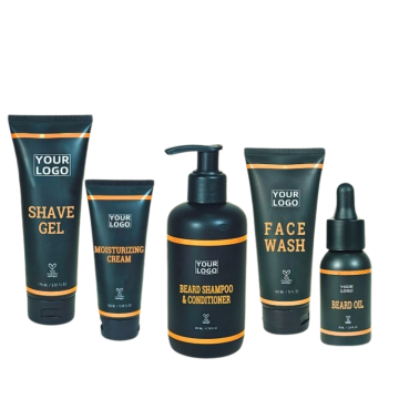 Custom Logo Men's Grooming Product ODM Beard Oil Kit with Natural Coconut Oil