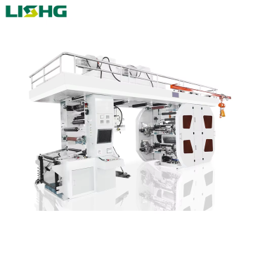 CI Type 2 4 6 8 Packaging Machinery: Servo Center Drum Flexographic Printing Machine