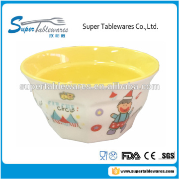 wholesale two-tone melamine soup bowls with printing