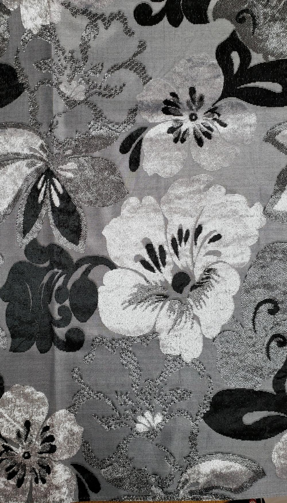 Flower Jacquard Fabric For Sofa Cover B