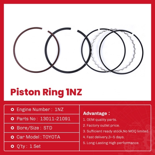 Toyota Engine Parts 1NZ Rings 13011-21091