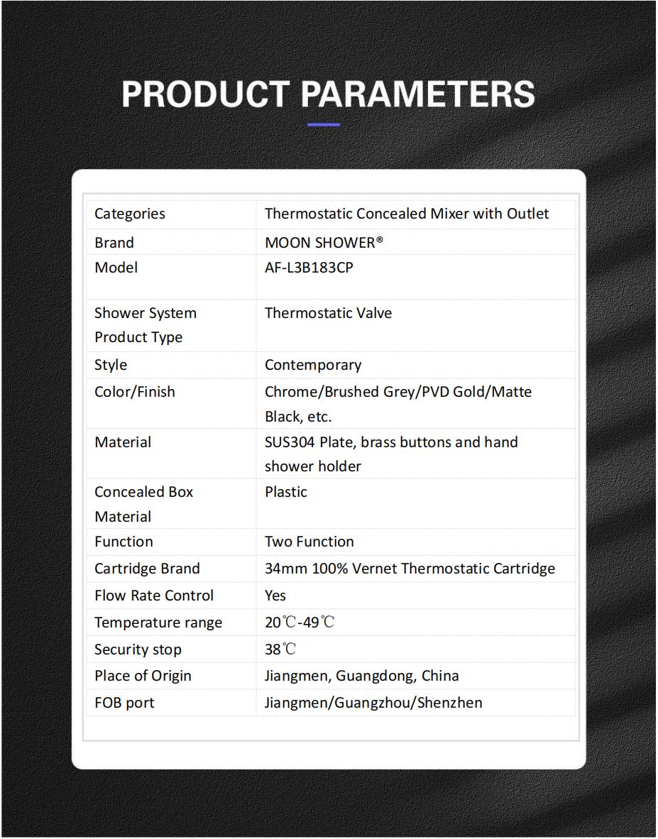 Valve parameters AF-L3B183_00