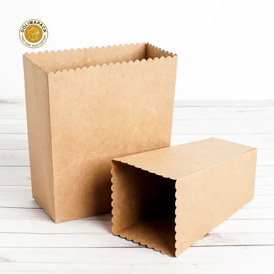 Custom Printed Eco-Friendly Kraft Popcorn Boxes: OOLIMAPACK's Sustainable Solution for Your Popcorn Packaging Needs