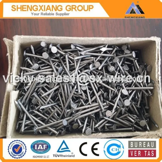 Black/galvanized Iron Material wire holding nails price per ton