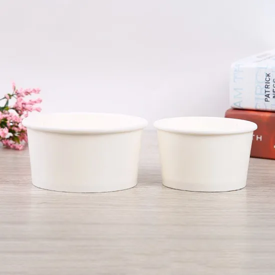 Disposable paper packaging lunch box snack soup bowl