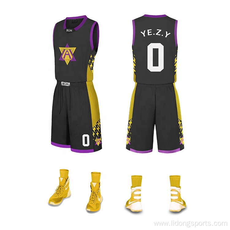 Custom team basketball uniform logo design Sports wholesale