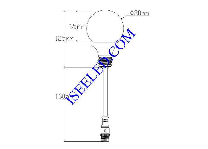 DMX512 RGB LED Bulb Light