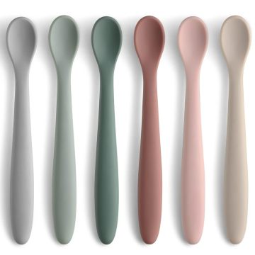 Customizable BPA-Free Silicone Spoon for Kids - Longer and Flexible Food Grade Option