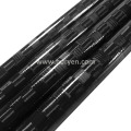 High modulus spread tow round carbon fibre pipe