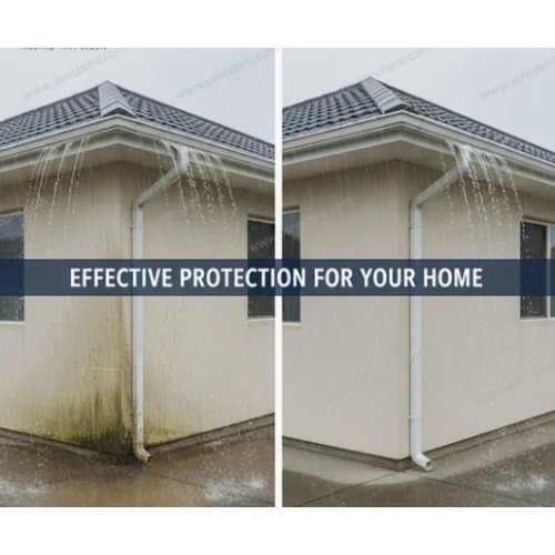 OEM Sleek White Guttering for Eco-Resorts Tropical Greenhouse Gutters