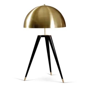 INSHINE Black Metal Tripod Table Lamp