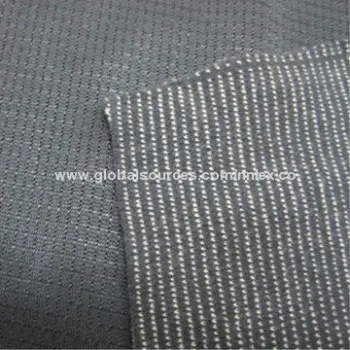 Knitted fabric, made of 80% polyester, 20% cotton, used for garments, dresses and coats