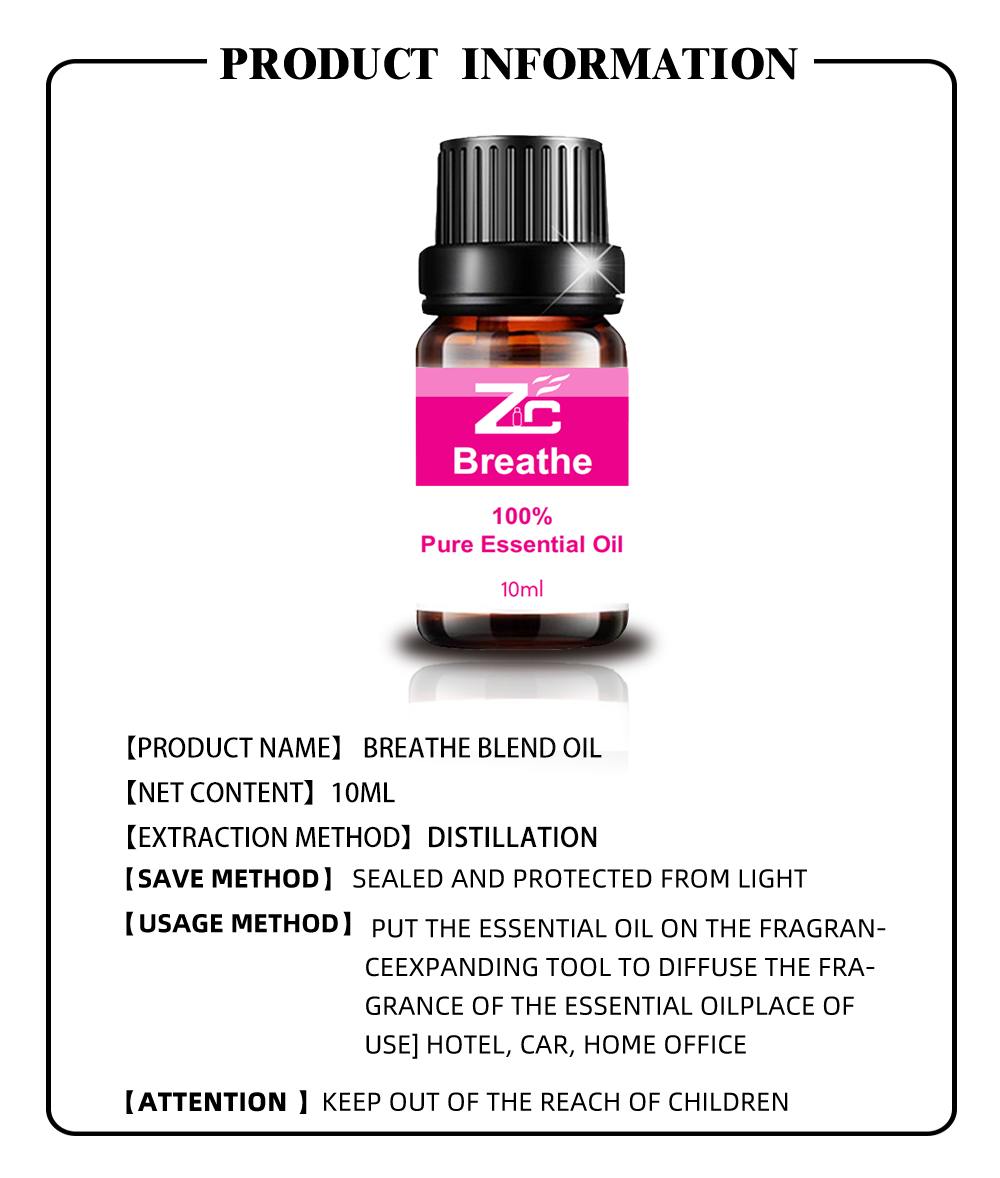 Breathe Essential Oil Blend Oil for Clear Breathing