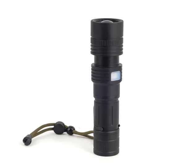 Camping Portable LED Flashlight with 1000 Lumens: Rechargeable and Zoomable Brightness